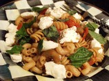 Eggplant, Tomato and Fresh Ricotta Farfalle