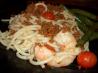 Spicy Garlic Shrimp and Tomato Spaghetti. Recipe by MarraMamba