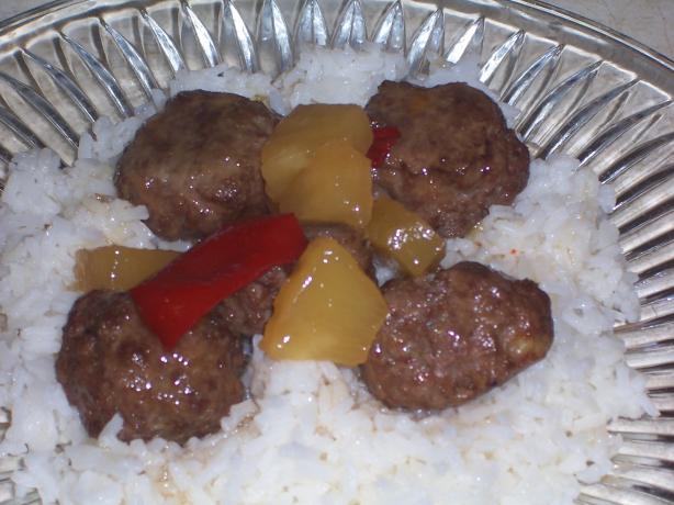 Hawaiian Meatballs. Photo by alligirl