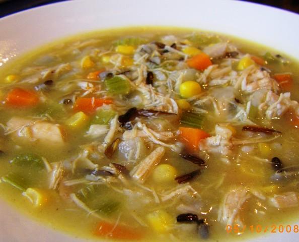 Creamy Chicken and Rice Soup. Photo by Susiecat too