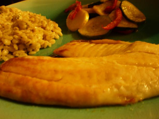 Tilapia With Garlic Lime Butter. Photo by breezermom