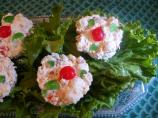 Christmas Frozen Cream Cheese Fruit Cups
