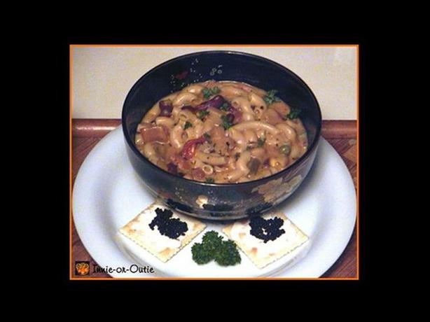 Cheesastronie Soup or Leftover Tuna Macaroni Casserole Soup. Photo by IOjaw
