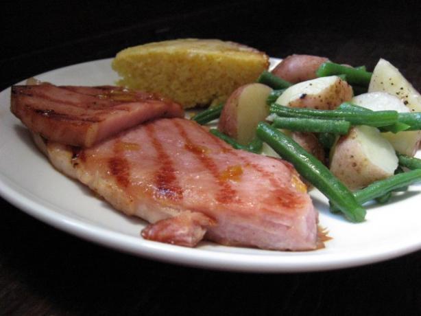 Grilled Ham Steak. Photo by ms_bold