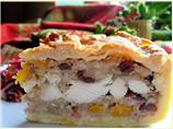 Little Jack Horner's Christmas Chicken, Fruit and Stuffing Pie!