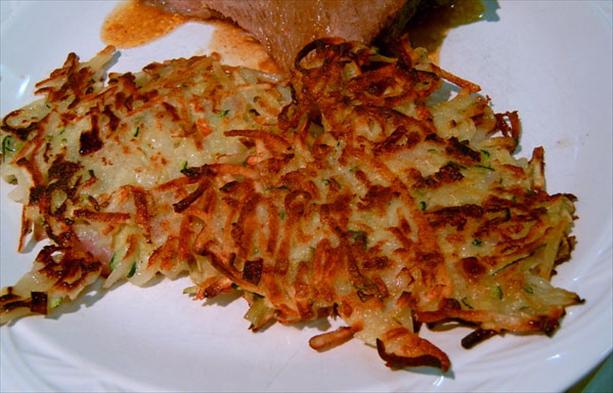 Tricolor Vegetable Latkes. Photo by Mikekey