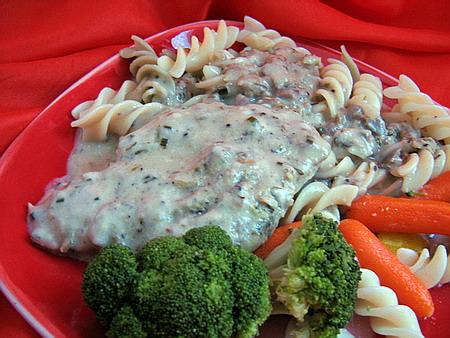Crock Pot Creamy Herbed Chicken. Photo by Annacia