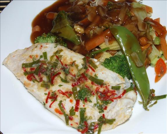 Sea Bass Thai Style. Photo by Peter J