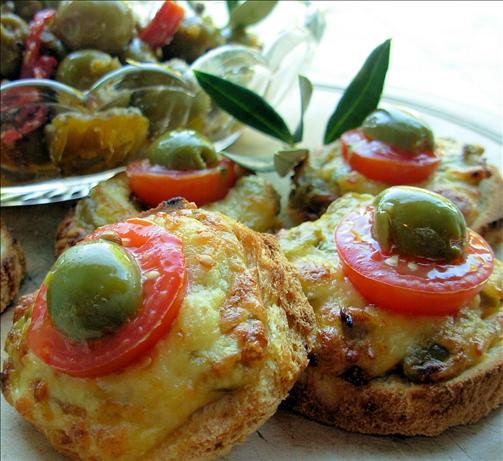 Mini Cheese and Olive Welsh Rarebit Bites for Festive Frolics!. Photo by French Tart