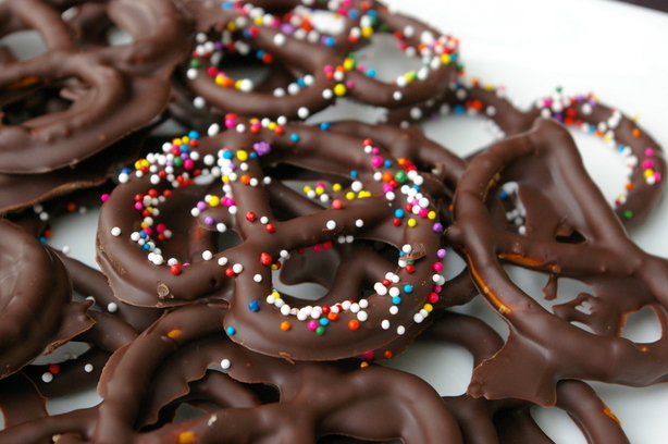 Chocolate-Covered Pretzels. Photo by Redsie