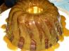Pound Cake With Caramel Icing & Apricot-Ginger Sprinkles. Recipe by Manami