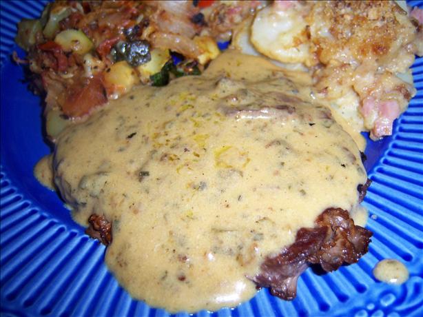 Steak With a Chive & Whiskey Cream Sauce. Photo by **Mandy**
