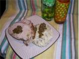 Roasted Garlic Pesto Mashed Potatoes
