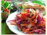 Dazzling Winter  Slaw - Red Cabbage, Apple and Pecan Salad