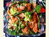 Green Beans and Broccoli With a Bacon-Lemon Topping
