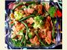 Green Beans and Broccoli With a Bacon-Lemon Topping. Recipe by Zurie