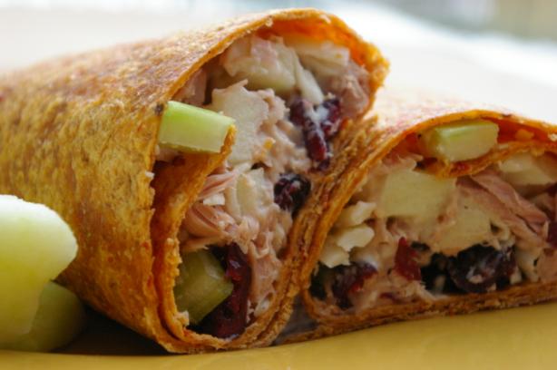 Cranberry Tuna Salad Wrap. Photo by Redsie
