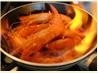 Flaming Garlic and Whisky Gambas! (King Prawns - Giant Shrimp)
