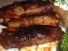 Chili Rubbed Baby Back Ribs W/ Dark Roast Coffee Barbecue Sauce. Recipe by Wildcatter