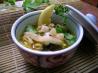 Chiang Mai Curried Noodle and Chicken Soup (Kao Soi Gai). Recipe by Leggy Peggy
