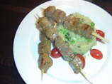 Pinxtos Morunos: Grilled Lamb Marinated in Cumin, Lemon and Saff