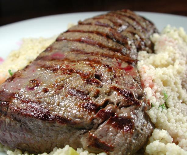 Warm Lamb and Couscous Salad With Pomegranate Molasses. Photo by Chef floWer