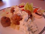 Lamb Meatballs With Cucumber Mint Yogurt and Couscous