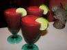 Strawberry Lime Slush. Recipe by Lavender Lynn