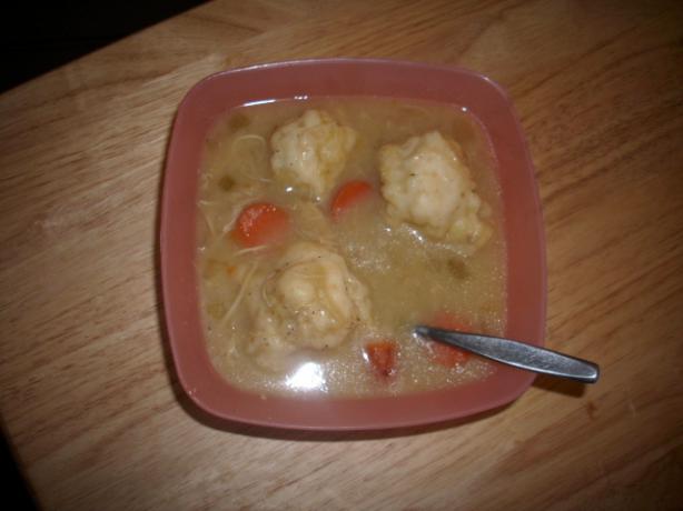 Bisquick Dumplings. Photo by ColiesKitchen