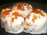 Apricot & Almond Ice Cream Domes