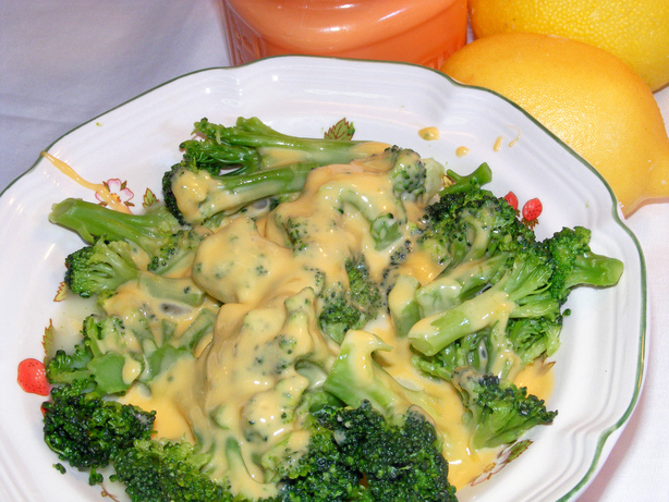 Broccoli With Cheese Sauce. Photo by Seasoned Cook