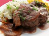 Satan's Salisbury Steaks With Mushroom Sauce