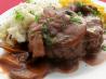 Satan's Salisbury Steaks With Mushroom Sauce. Recipe by Rinshinomori