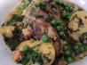 Lamb Shanks in Spiced Potato and Pea Broth. Recipe by JustJanS