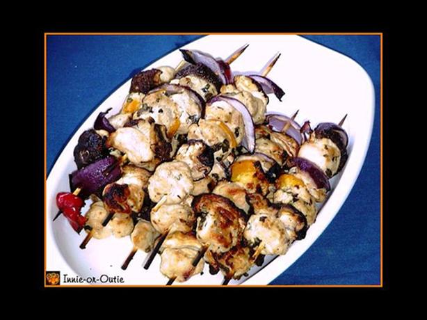 Grilled Greek-Style Chicken Kabobs. Photo by IOjaw