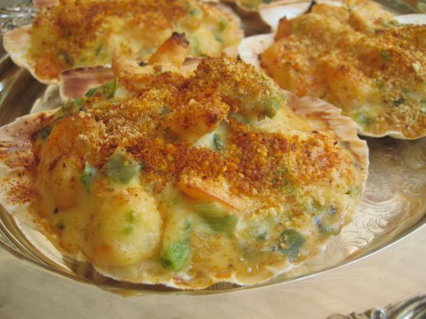 Shrimp and Crabmeat Au Gratin. Photo by gailanng