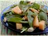 Cantaloupe Spinach Salad. Recipe by Dancer^