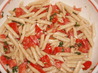 Bruschetta Pasta. Recipe by Single Gal = Disaster in Kitchen