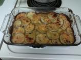 Easy Baked Cheddar Mushroom Potato Slices