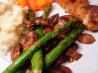Asparagus and Mushroom Saute. Recipe by Lvs2Cook