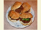Half-Time Shredded Beef Sandwiches