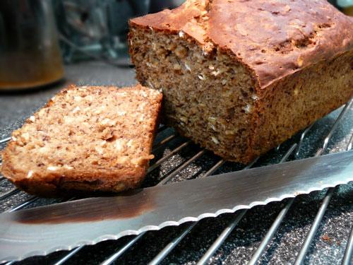 Low Fat Banana Oat Bread. Photo by Mikekey
