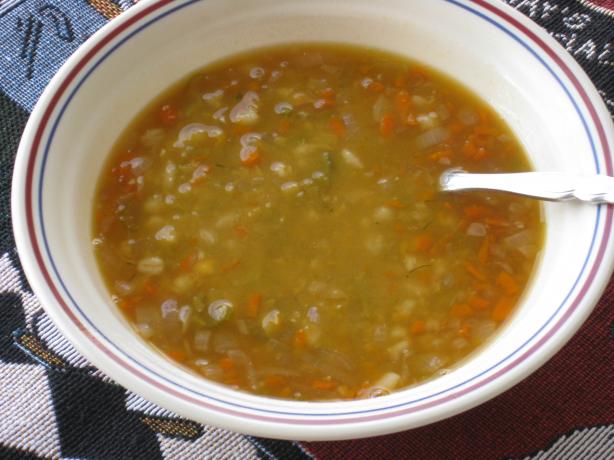Green Split Pea & Barley Soup. Photo by FrenchBunny