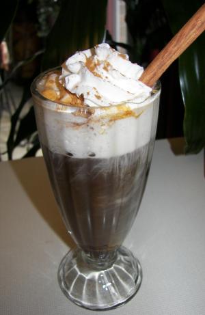 Spiced Christmas Gingerbread Coffee With Cognac Chantilly Cream. Photo by Baby Kato