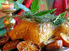 Gilded Saffron and Butter Basted Roast Turkey With Herb Garland