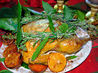 Gilded Saffron and Butter Basted Roast Turkey With Herb Garland