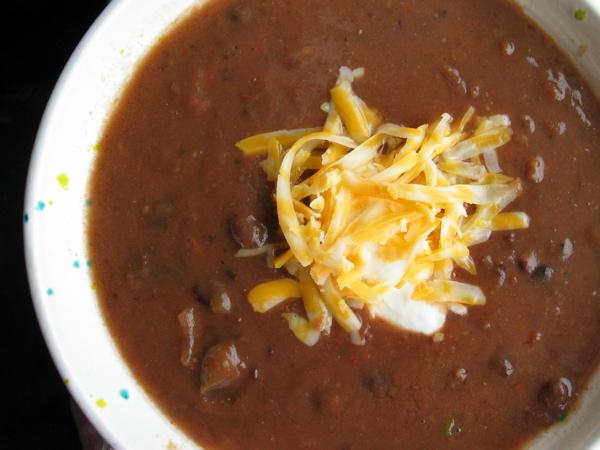 Easy Black Bean Soup. Photo by flower7