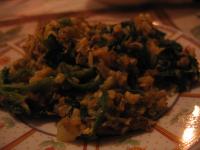 Wild Rice With Mild Curried Spinach