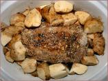 Crock Pot Roast Pork Loin W/ Kraut and Potato
