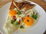 Fried Eggs With Coriander, Cumin and Balsamic Vinegar